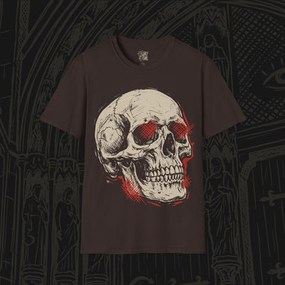 Crosshatched Skull T-Shirt