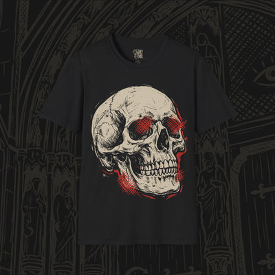 Crosshatched Skull T-Shirt