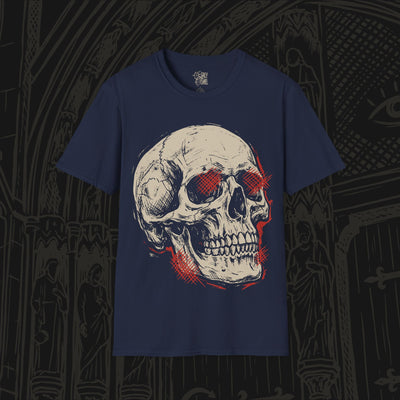 Crosshatched Skull T-Shirt