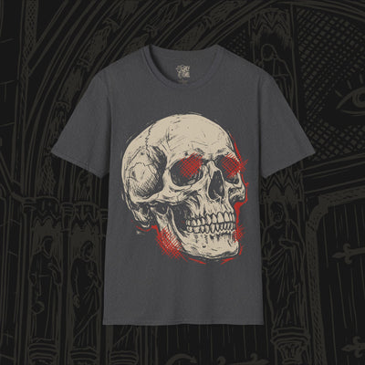 Crosshatched Skull T-Shirt