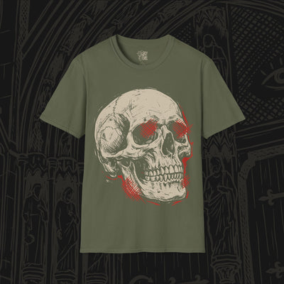 Crosshatched Skull T-Shirt