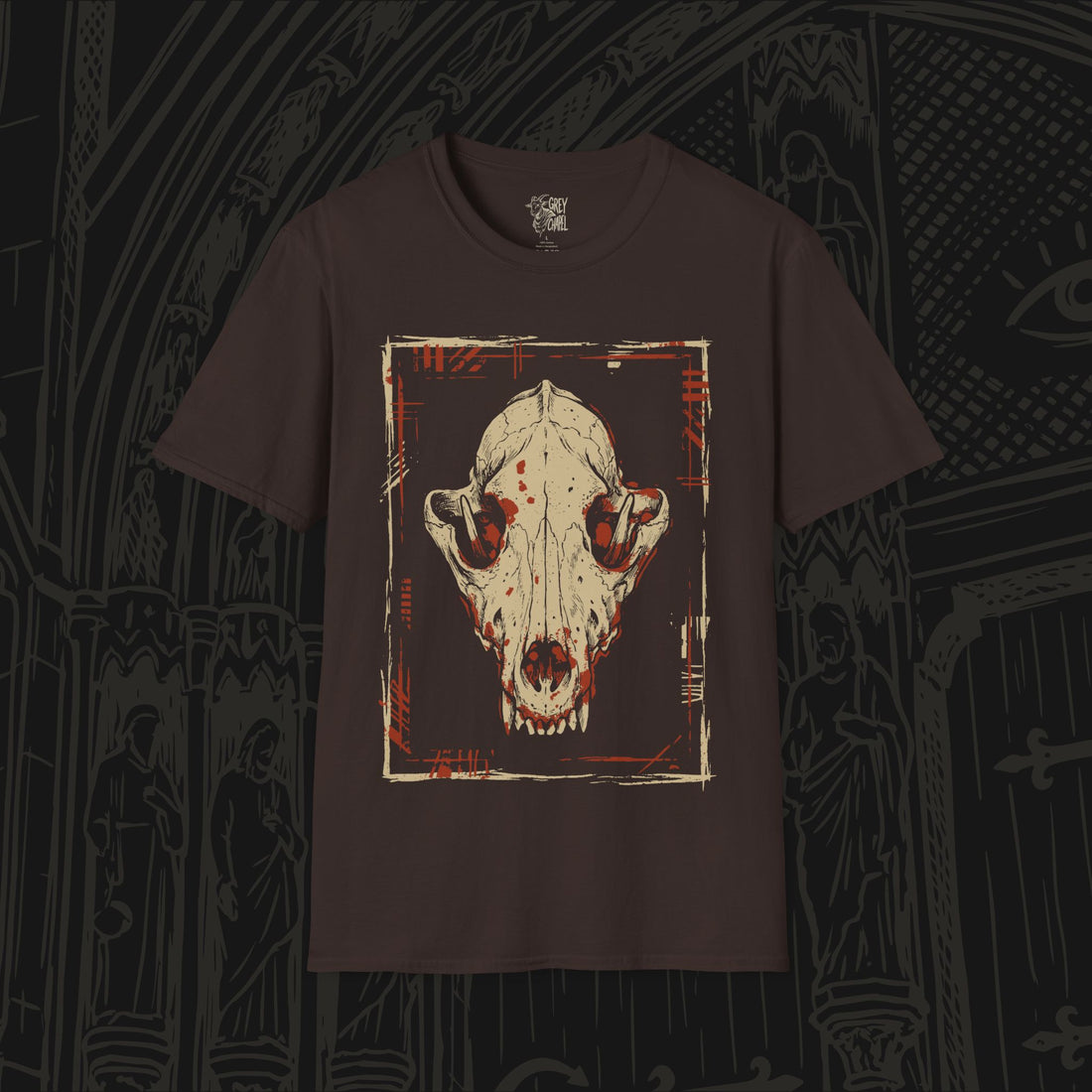 Mixing Traditions Wolf Skull T-Shirt