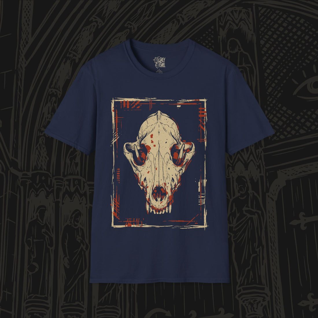 Mixing Traditions Wolf Skull T-Shirt