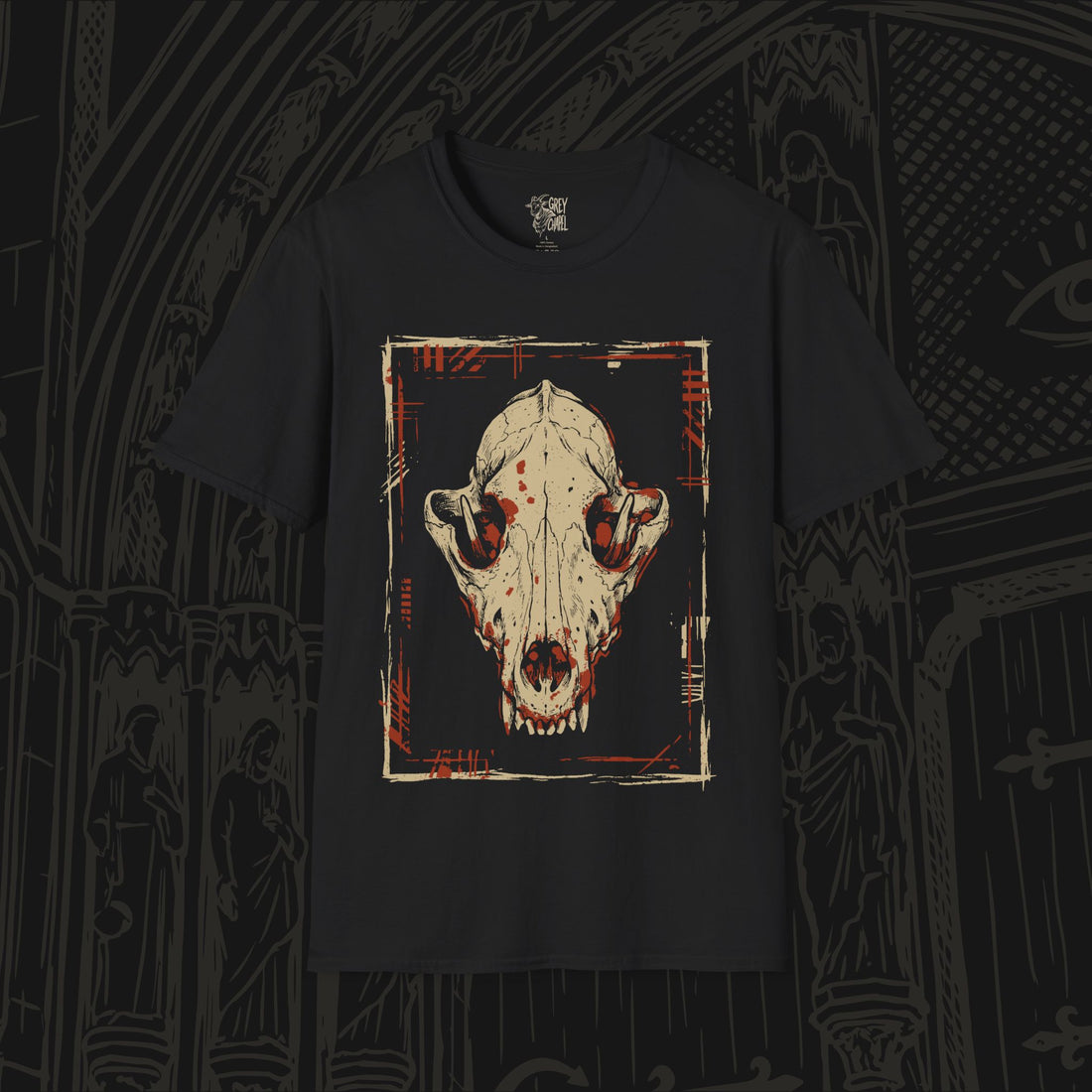 Mixing Traditions Wolf Skull T-Shirt